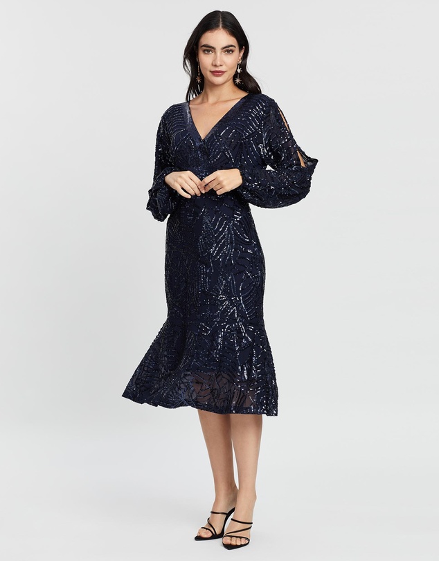 Alabaster The Label - Luminescence Sequin Sleeve Dress