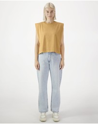 American Apparel - Heavyweight Garment Dyed Women's Muscle T-Shirt