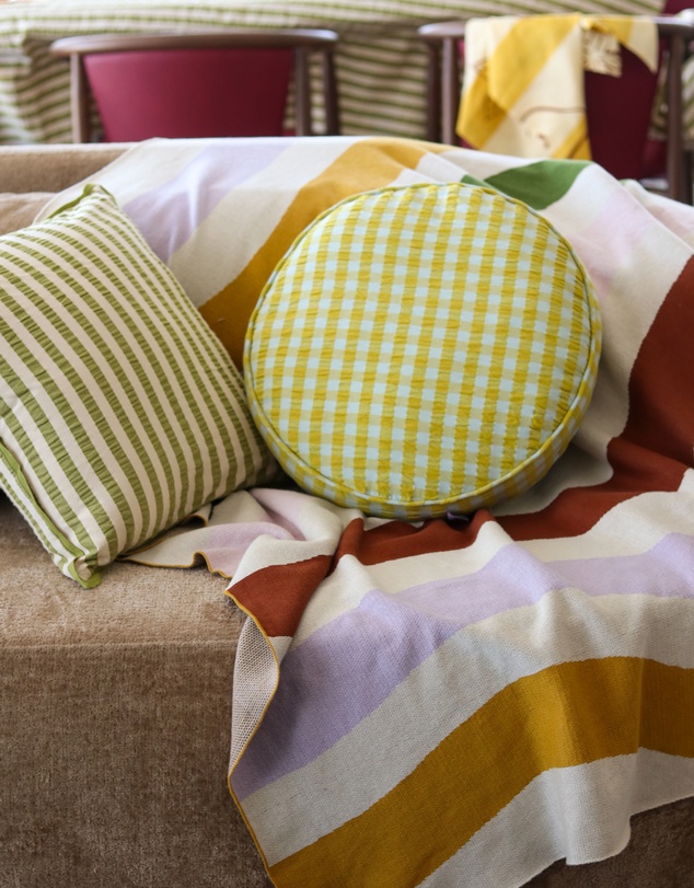 Mosey Me - Seersucker Stripe Cushion Cover