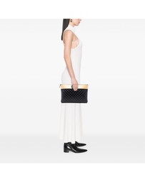 Pre-Loved by Azura Reborn - Pre-Loved Large CC Bicolor Quilted Lambskin Clutch