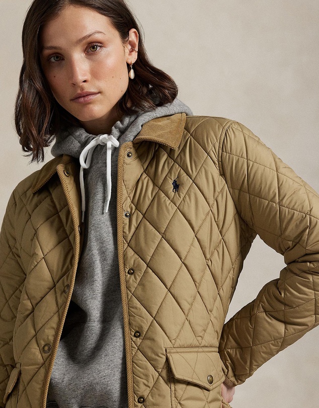Polo Ralph Lauren - Corduroy-Trim Quilted Barn Jacket