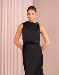 Azzurielle - Deedee Blouson Maxi Dress