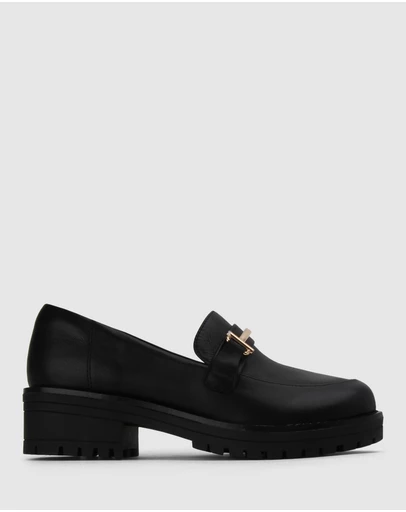 Airflex - Agatha Casual Heeled Leather Loafers