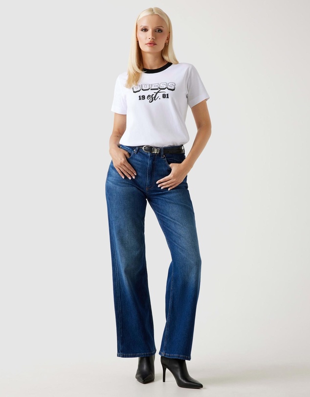 GUESS - SS CN College Guess Tee