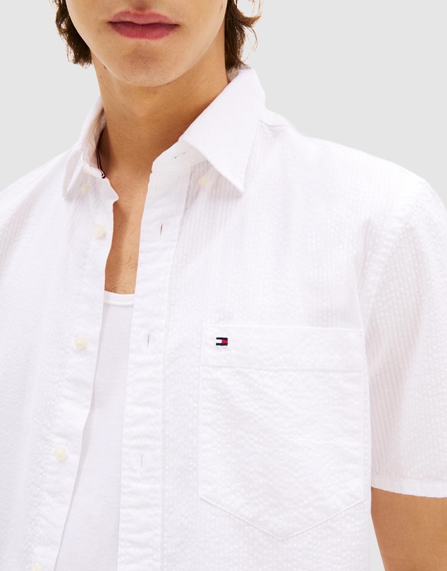 Tommy Hilfiger - Regular Fit Seersucker Short Sleeve Shirt