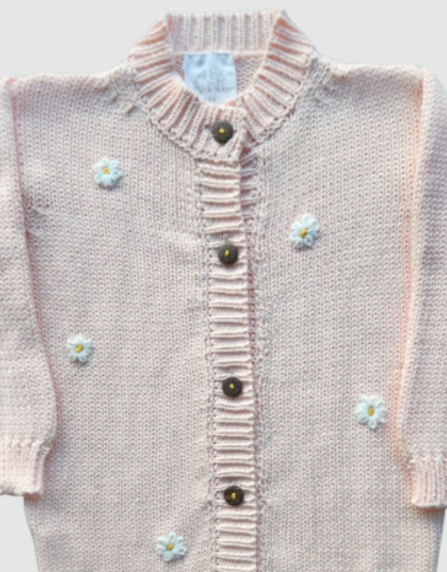 Alex & Ant - Sunflower Cardigan - Baby Pink