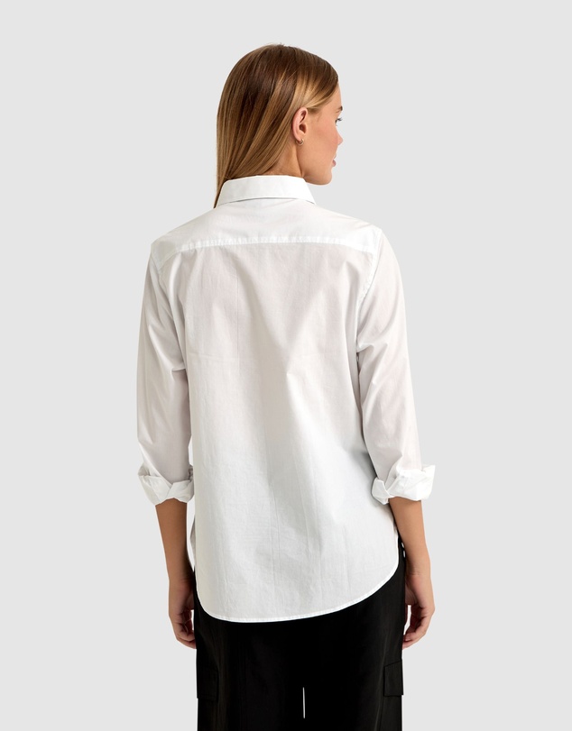 Oxford - Ariel Tape Trim Cotton Shirt