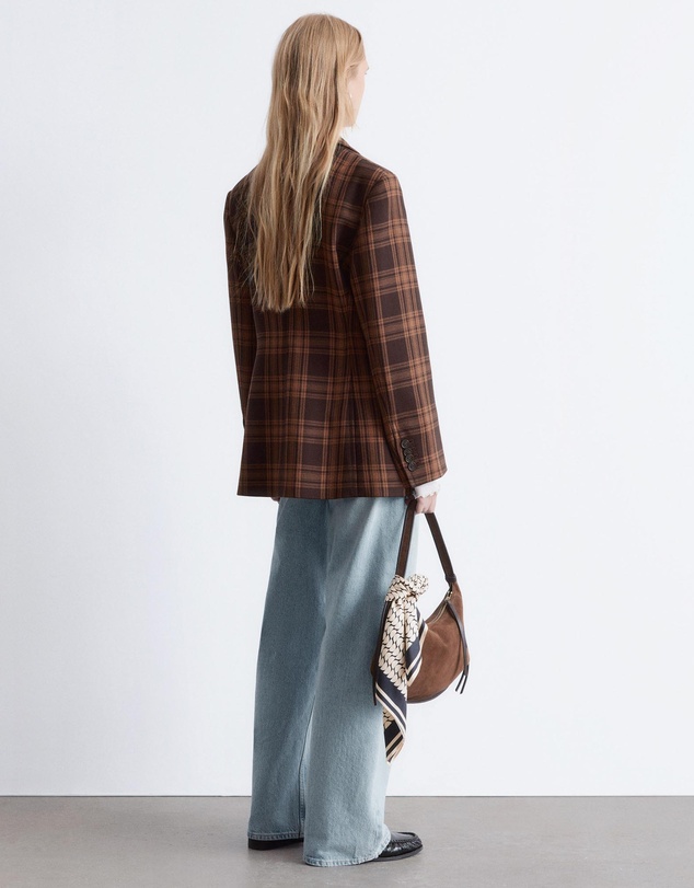 & Other Stories - Asymmetric Fitted Shoulder-Pad Blazer