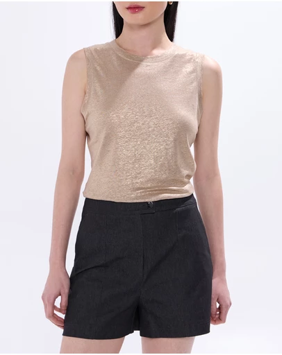 Marcs - As Love Glows Foil Linen Tank