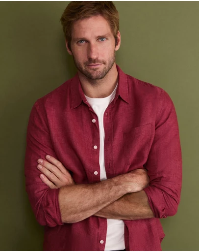 Sportscraft - Linen Long Sleeve Delave Shirt