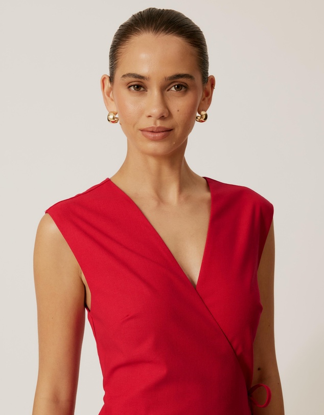 Tussah - Becca Linen Blend Wrap Dress