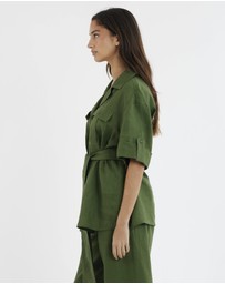 Amelius - Jade Oversized Linen Shirt