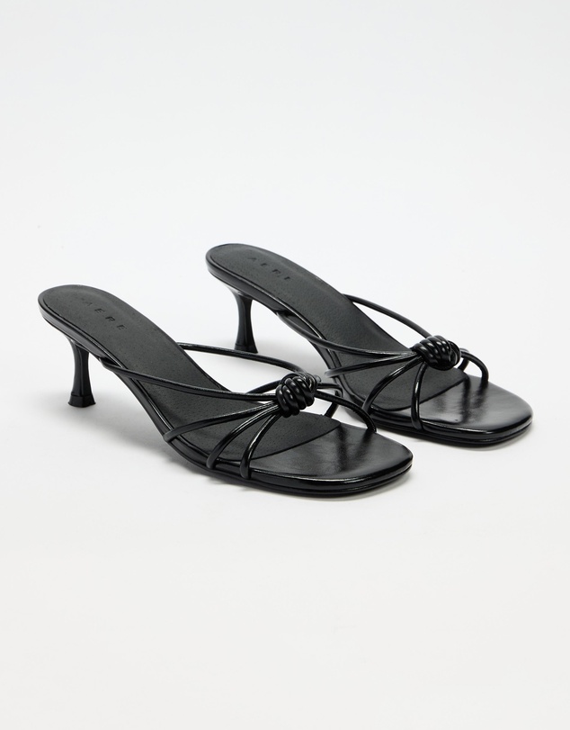 AERE - Leather Crossover Strappy Heels