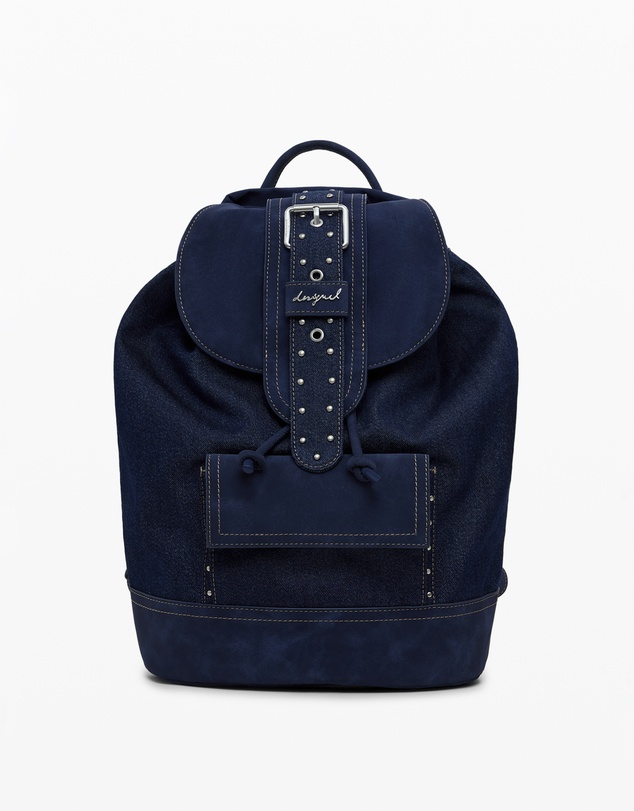 Desigual - Medium convertible denim bucket backpack
