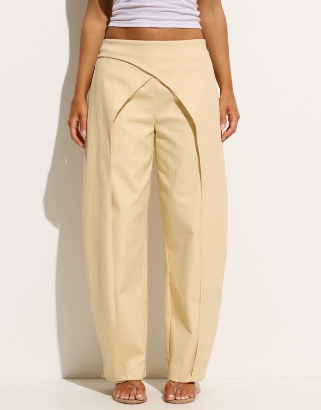 Dazie - Nikia Low Rise Wrap Barrel Cotton Pants