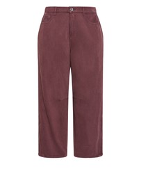 City Chic - Plus size Harley Fit Cassie Barrel Leg Jean - cherry
