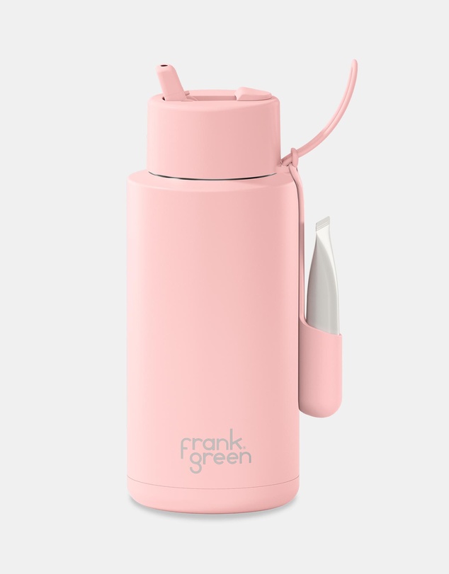 Frank Green - Lip & Sip Set - 34oz Ceramic Reusable Bottle + Lip Gloss Holder