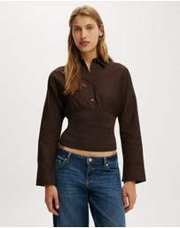 Cotton On - Drew Rouched Long Sleeve Shirt