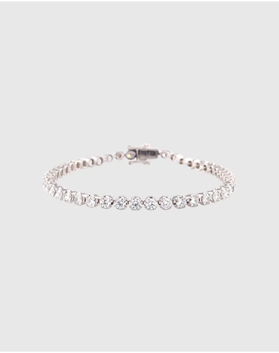 Von Treskow - Lab Diamond Tennis Bracelet (4.5ct to 4.8ct)