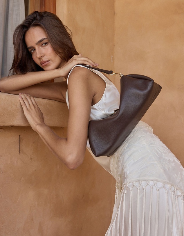 VESTIRSI - Rita Dark Chocolate Crossbody Bag