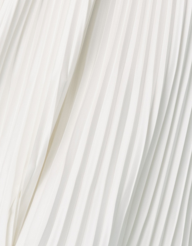 Six Stories - Pleated Satin Bandeau Maxi Dress