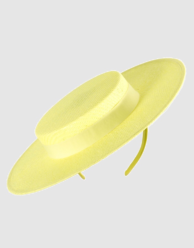 Max Alexander - Fluro Yellow Boater Hat