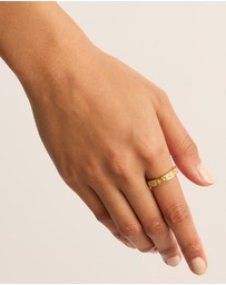 By Charlotte - Gold Live in Grace Ring
