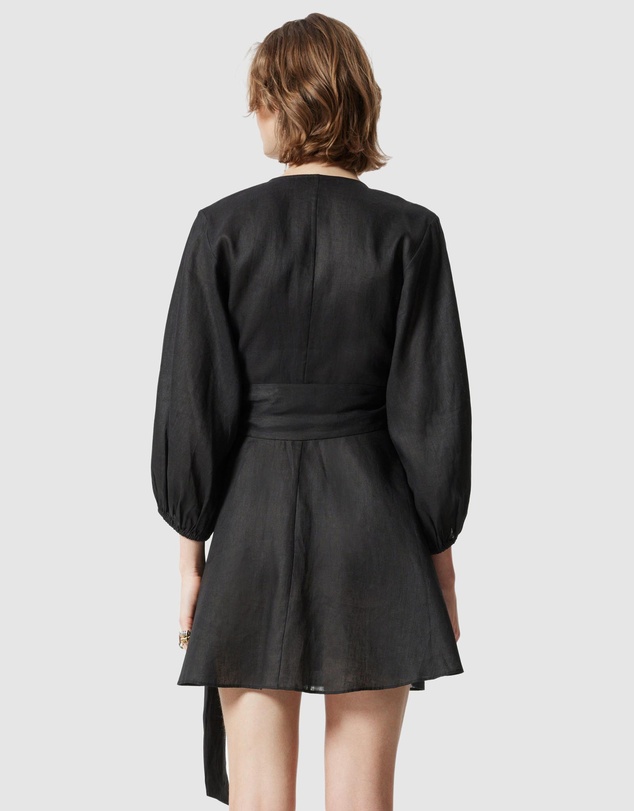 & Other Stories - Linen Wrap Mini Dress