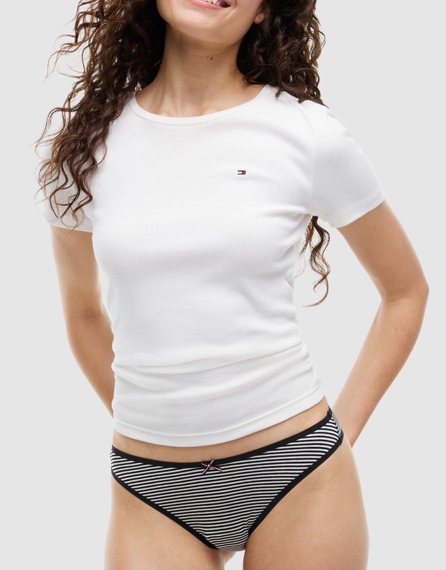 Tommy Hilfiger - 3 Pack Global Stripe Bow Brazilian Briefs