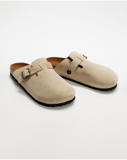 Beige Nubuck Leather
