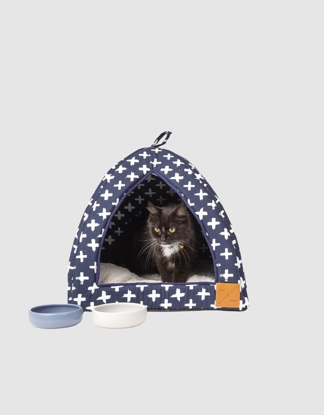Mog & Bone - Cat Igloo - Navy Cross