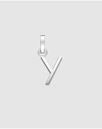 Rosefield - Pendant Silver Tone Letter Y