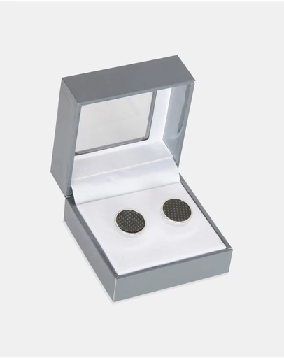 Van Heusen - Circle Black Cufflinks