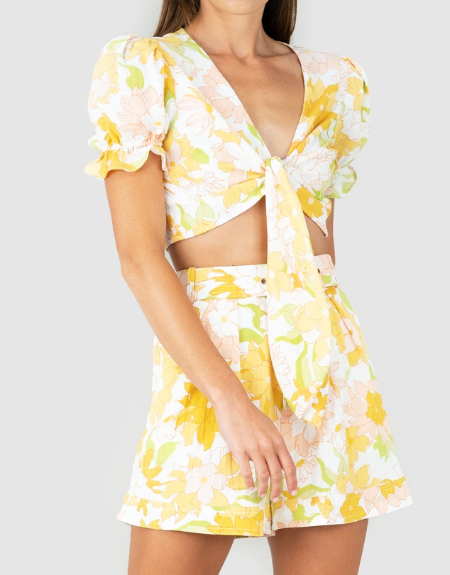 Amelius - Riviera Tie Crop Top