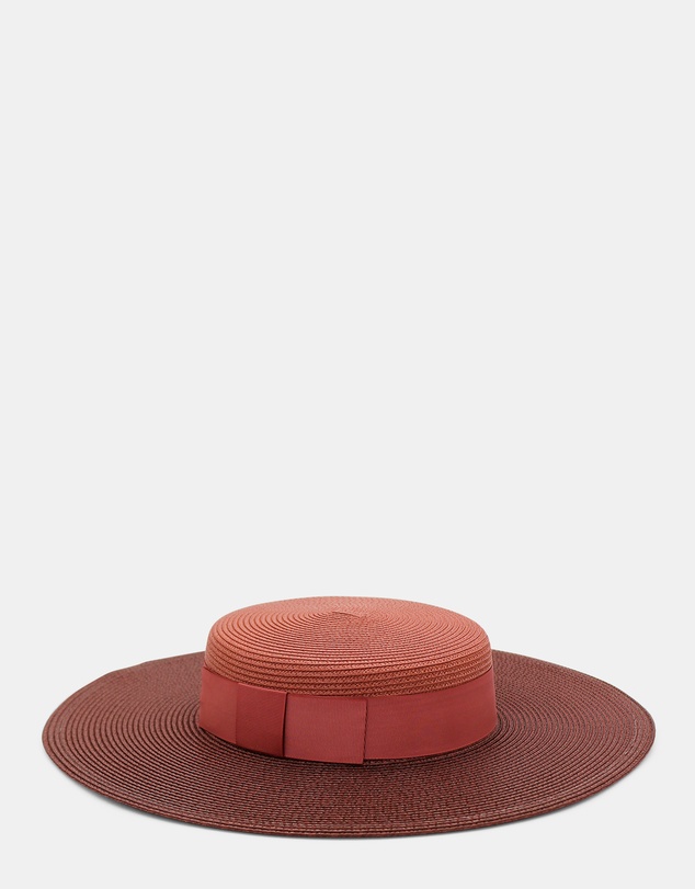 Morgan & Taylor - Domino Racewear Boater in Rose Pink