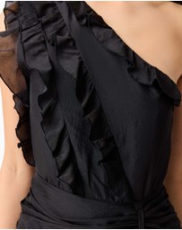 Elliatt - Lucinda One Shoulder Gown In Black