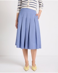 Marcs - Marie Pleat Midi Skirt