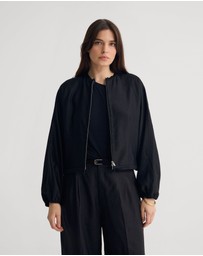 Oxford - Cindy Unlined Bomber Jacket