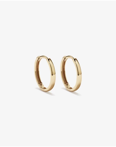 Michael Hill - 13.5mm Large Polished Huggie Earrings in 10kt Yellow Gold