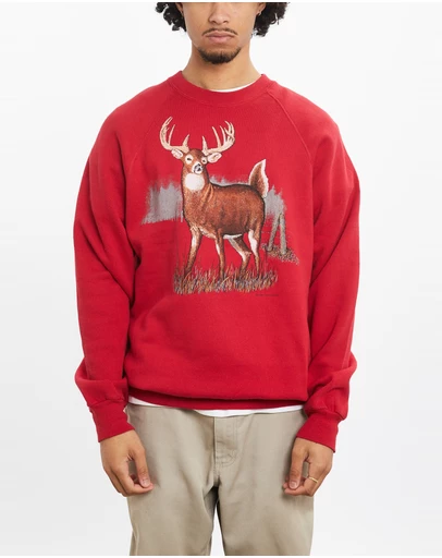 Vintage by The Real Deal - Pre Loved - 1988 Deer Wildlife Sweatshirt