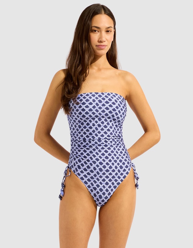 Seafolly - Marseille DD Drawstring Bandeau One Piece Swimsuit