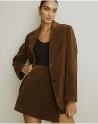 Atmos&Here - Ivy Oversized Suede Jacket