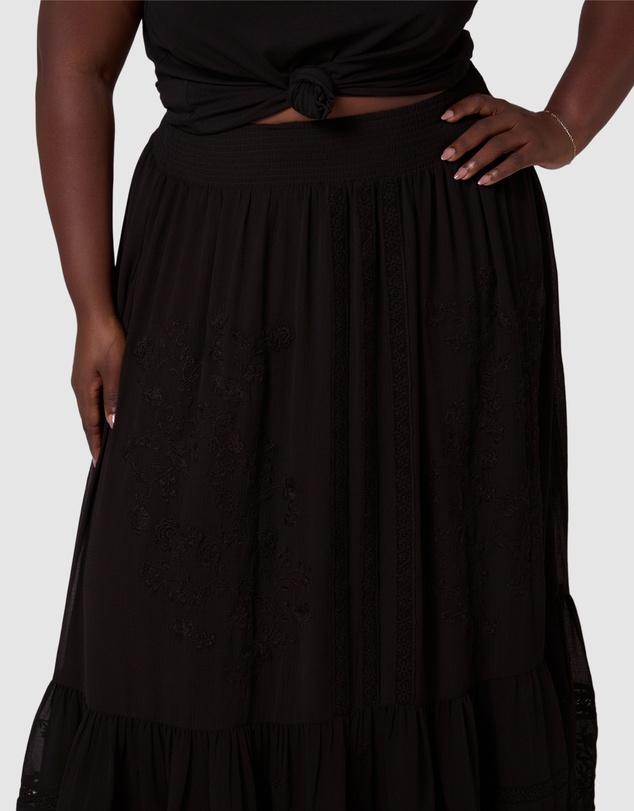 Sunday In The City - Dark Aura Maxi Skirt