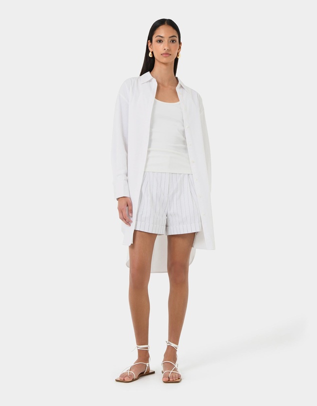 Forcast - Oakley Cotton Tie Shirt Dress