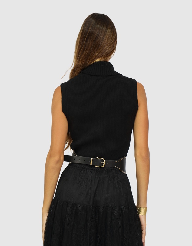 Belle & Bloom - Equation Sleeveless Turtleneck Knit