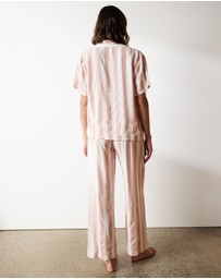 Atmos&Here - Ivy Linen Blend Stripe PJ Set