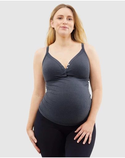 Cake Maternity - Marshmallow Maternity and Nursing Tank Top