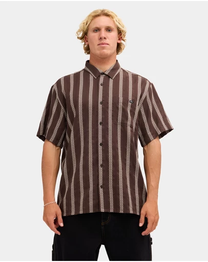 Billabong - Mens Sundays Jacquard Short Sleeve Shirt
