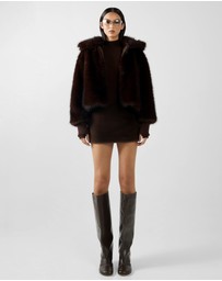 BY.DYLN - Reese Faux Fur Bomber