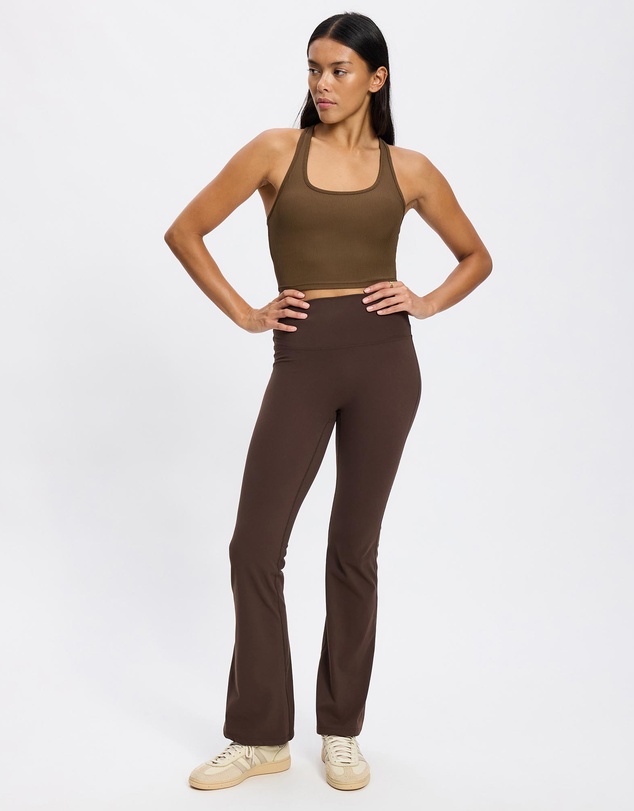 AVE Active - Ribbed Racer Crop Tank